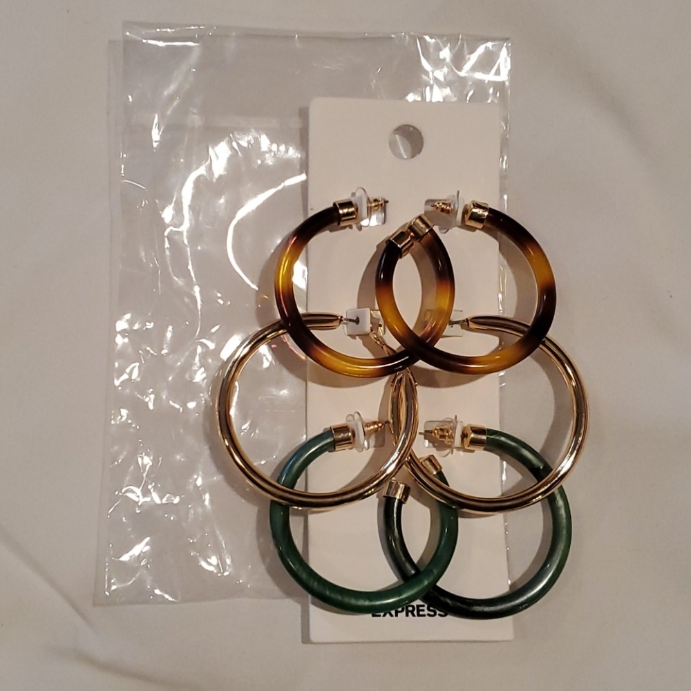 NEW - EARRINGS - SET OF 3